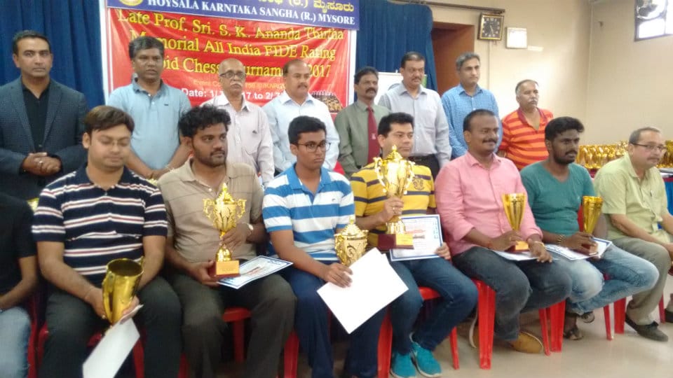 Prof. S.K. Ananda Thirtha Memorial All India Chess Tournament: Sharma Dinesh wins title