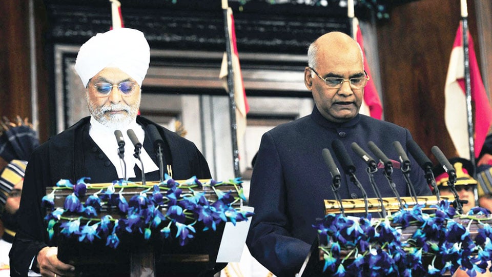 Kovind sworn-in as President