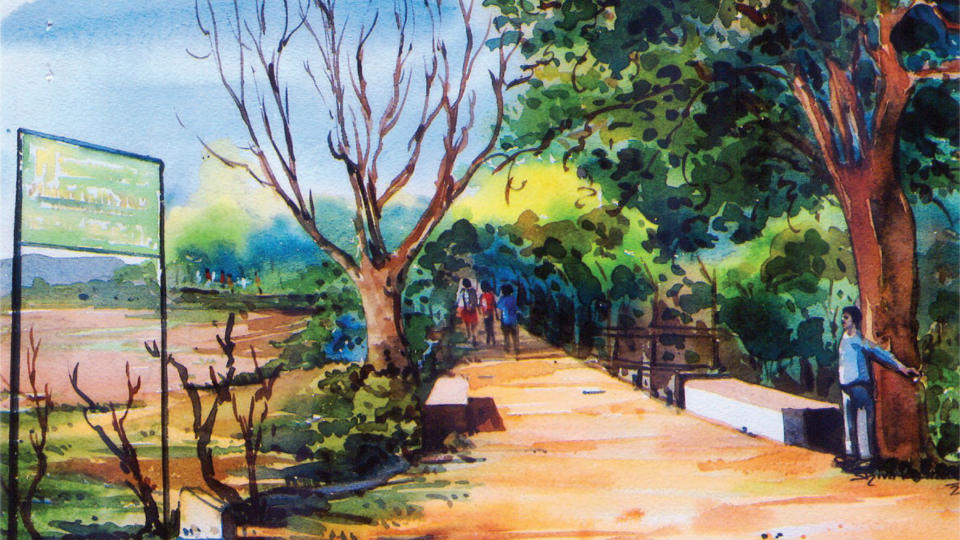 Painting exhibition at Kukkarahalli Lake