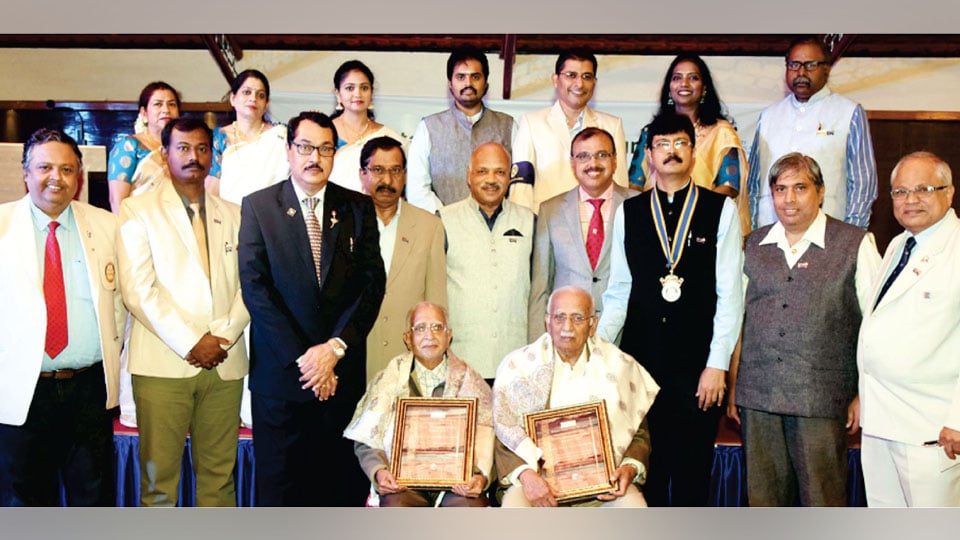 Rotary Ivory Margadarshaka Awards presented to senior Rotarians