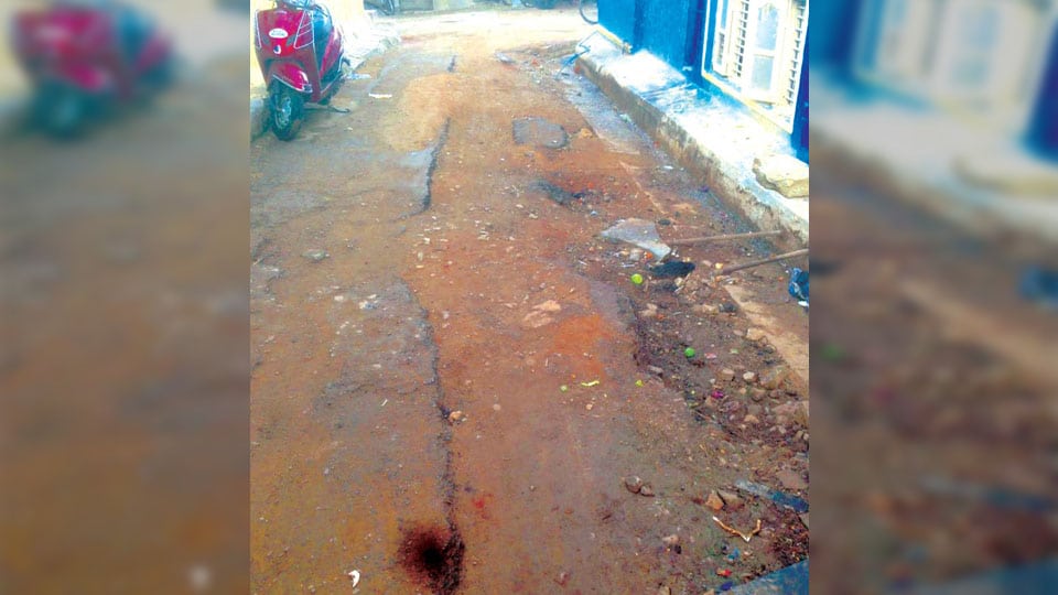 Will this road in K.R. Mohalla be asphalted?
