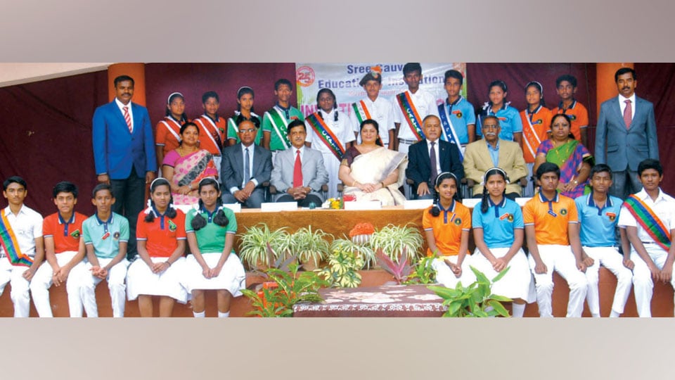 Investiture Ceremony held: Sree Cauvery Educational Institutions, Kuvempunagar