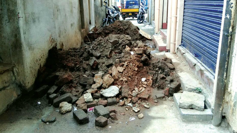 Remove this UGD waste in Shivarampet