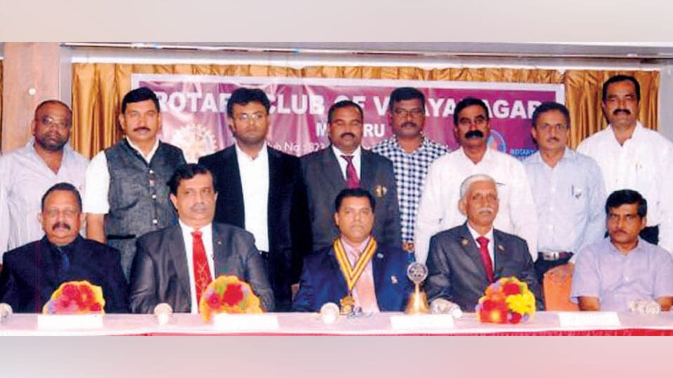 New team for Rotary Club of Vijayanagar