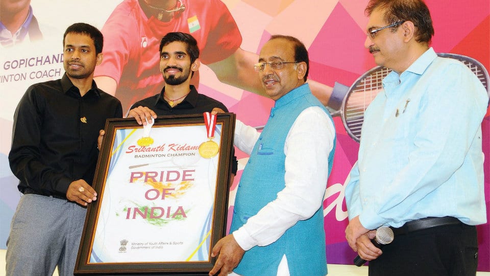 ‘Pride of India’ award for Kidambi Srikanth
