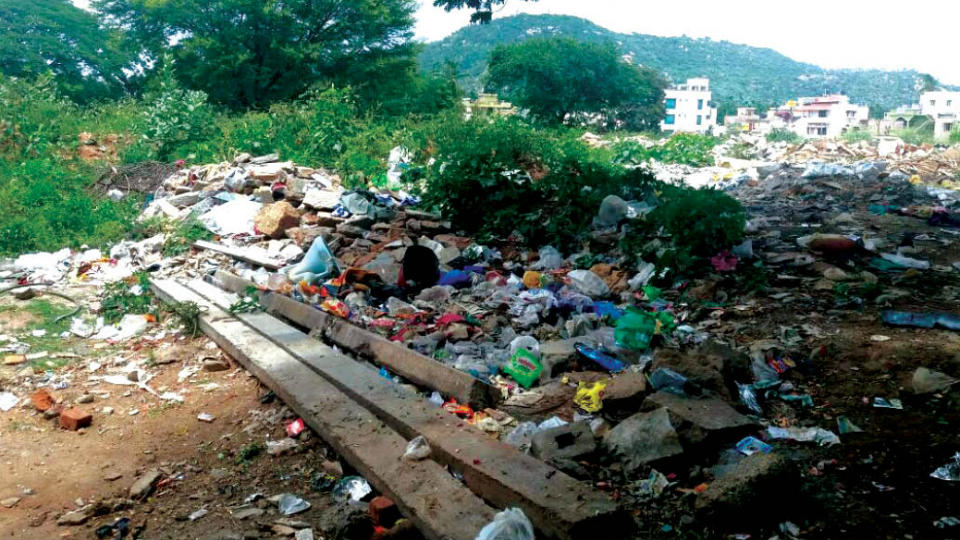 Regular clearance of garbage on Basaweshwara Road needed