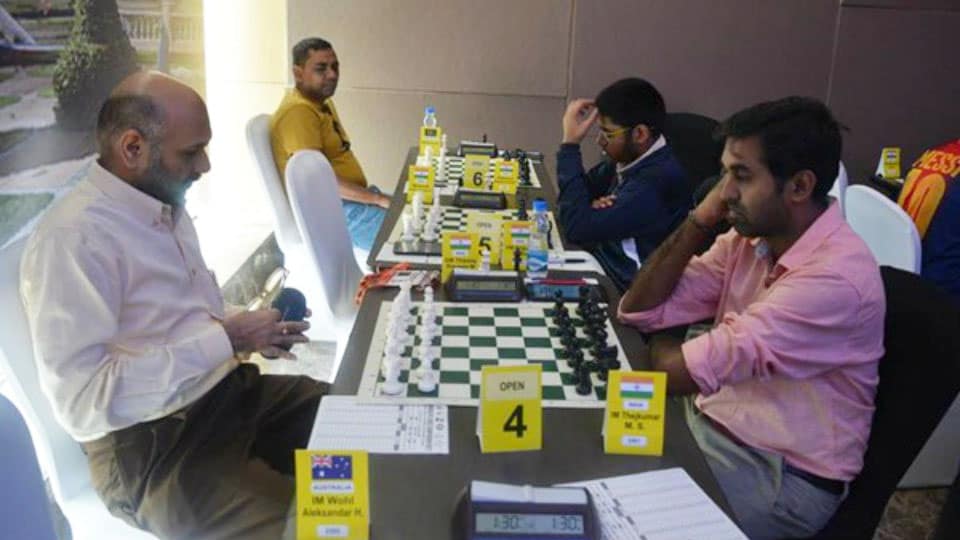 Commonwealth Chess 2017: IM Thejkumar shocks GM Praveen Thipsay