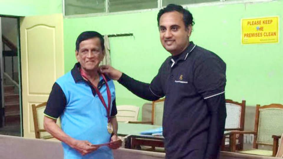 Veteran's Table Tennis Tournament City's Krishnamurthy wins title