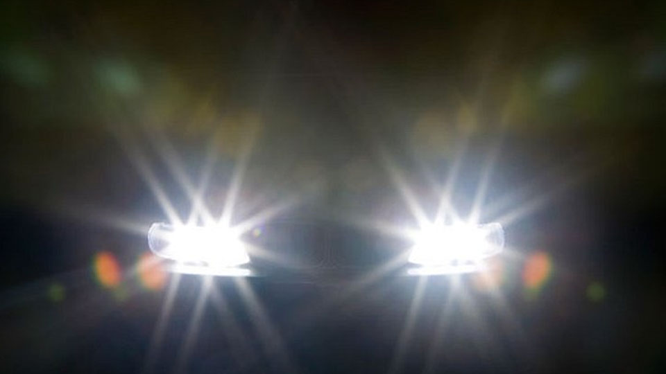 Jeopardy of high beam headlights in city limits!