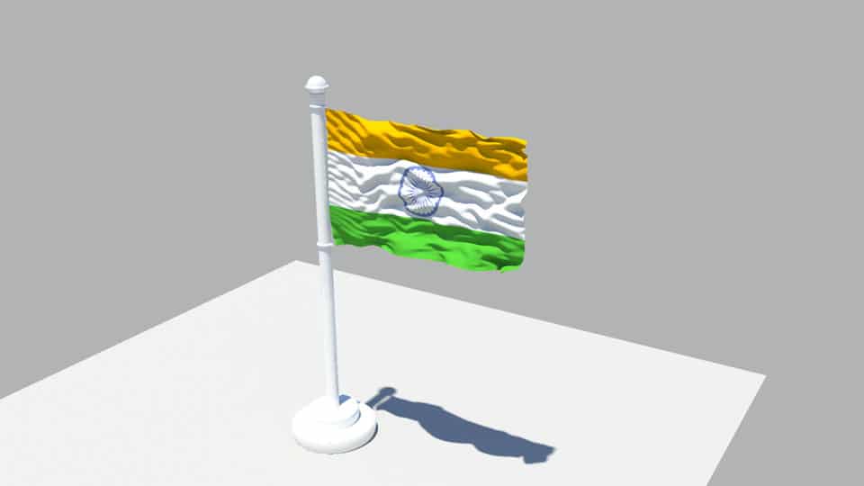 3-D image of India