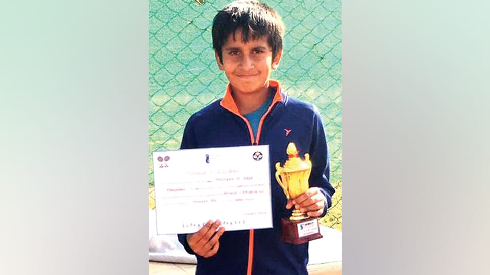 AITA U-10 Tennis Tournament: City’s Mustafa Raja wins title