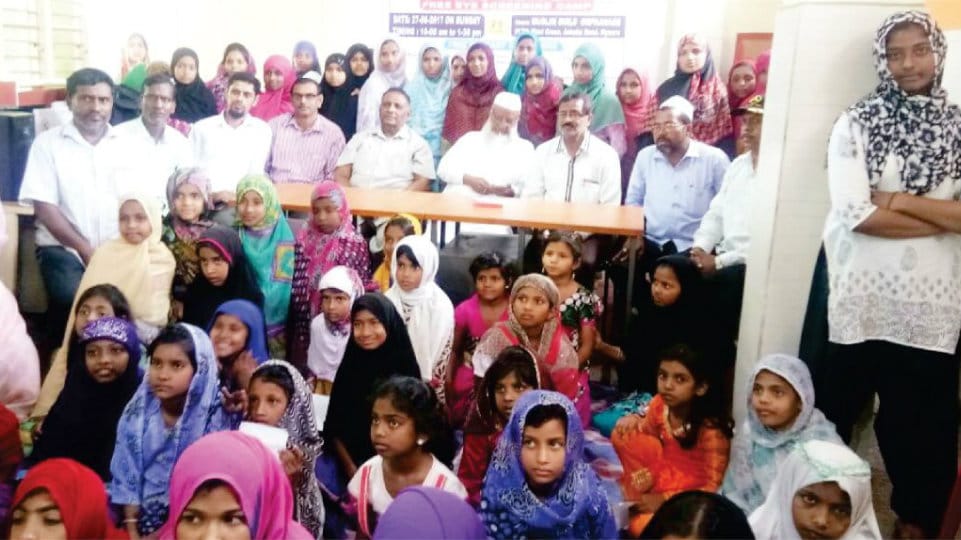 Free eye screening camp held at Muslim Girls Orphanage