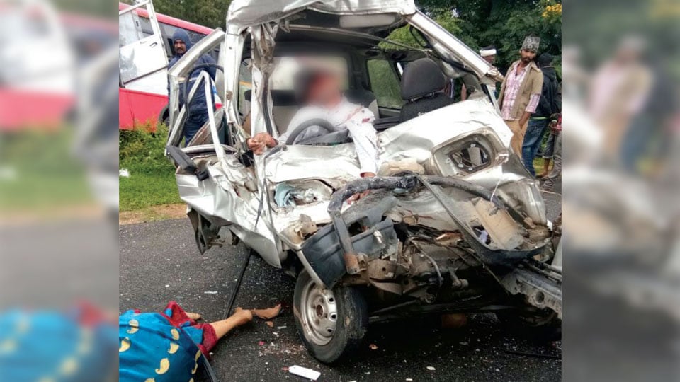 Three of a family killed in ghastly road accident near Sathanur