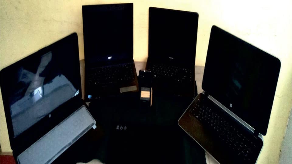 Laptops stolen from room