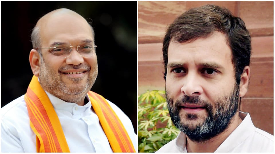Amit Shah and Rahul Gandhi coming to Karnataka on Aug. 12