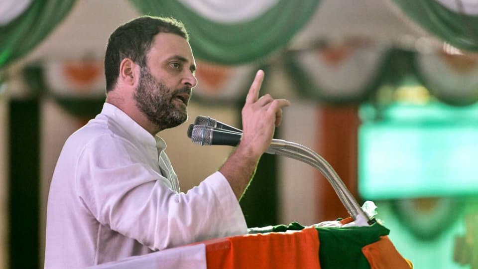 Rahul Gandhi slams BJP for making hollow promises