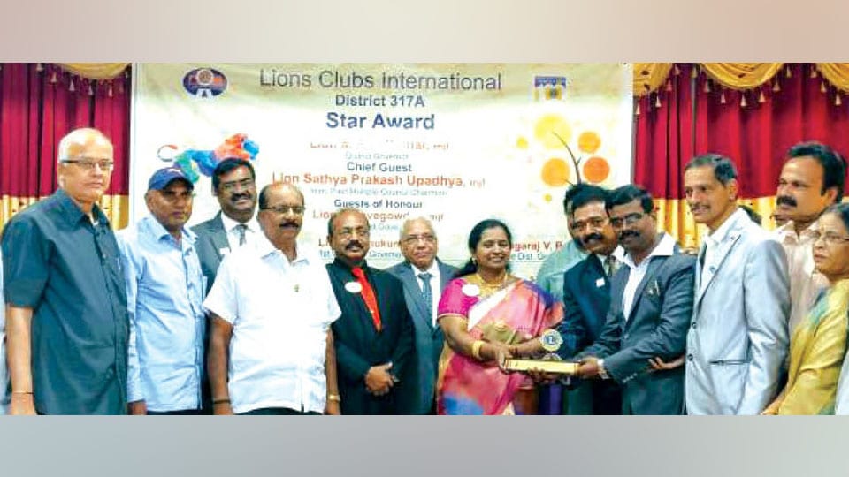 Wins ‘Best Lions Club Award’