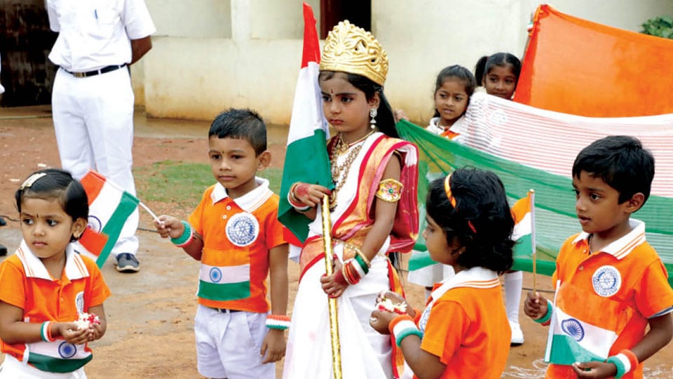 Drill, march-past ignite patriotism on I-Day: Rotary West School