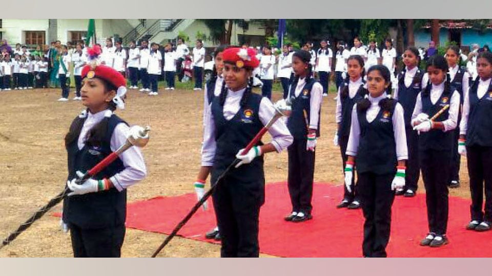Drill, march-past ignite patriotism on I-Day: Little Infant School, Rajivnagar