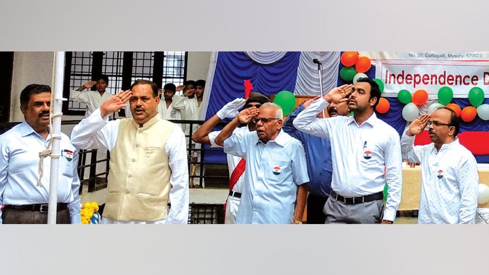 Drill, march-past ignite patriotism on I-Day: Vishwaprajna Educational Institutions