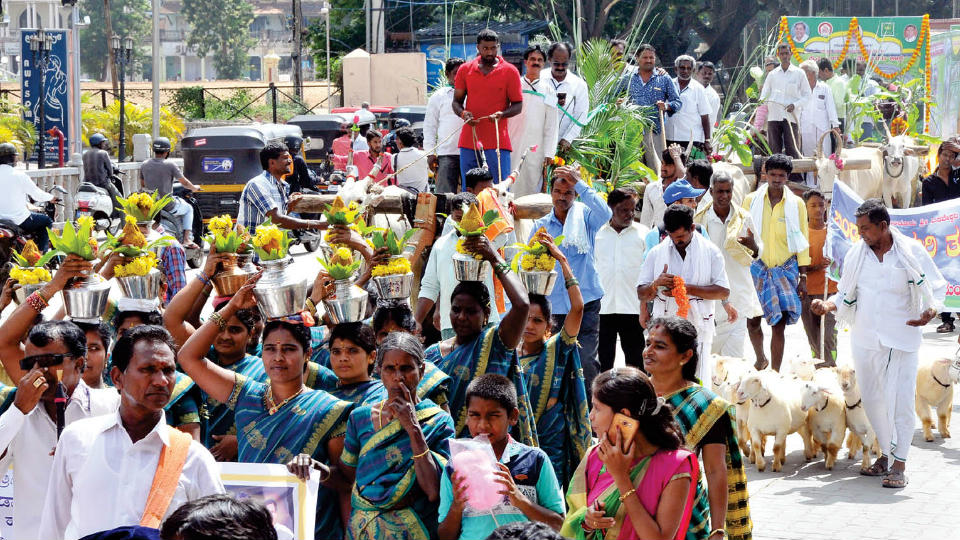 Colourful procession marks inauguration of Raitha Dasara