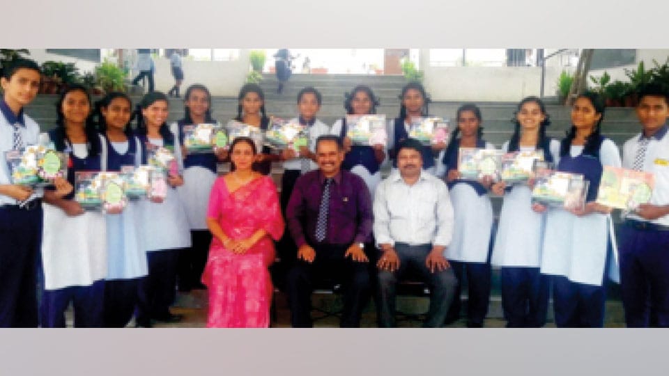 Winners in floral designing, rangoli and drawing contests