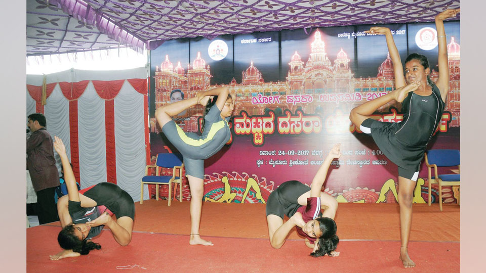 Winners of Yoga Dasara competition