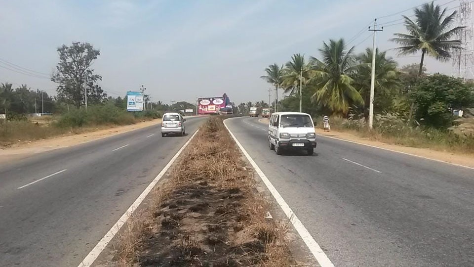 Provide Service Road on Mysuru-Nanjangud NH
