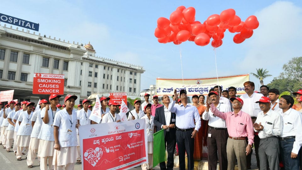 Students take out Heart Day rally