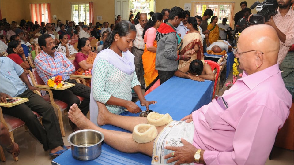 Free pain relief camp marks National Ayurveda Day