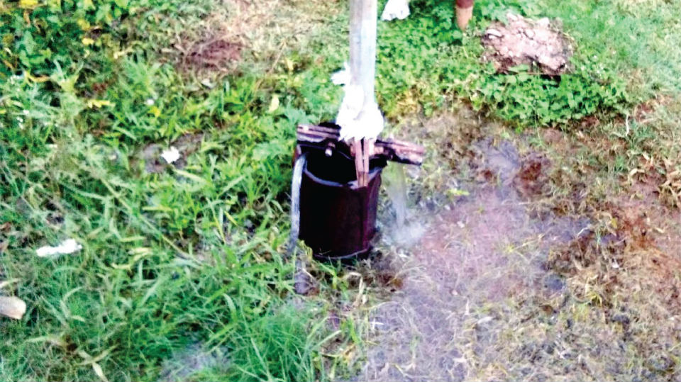 Drinking water going waste in Ramakrishnanagar
