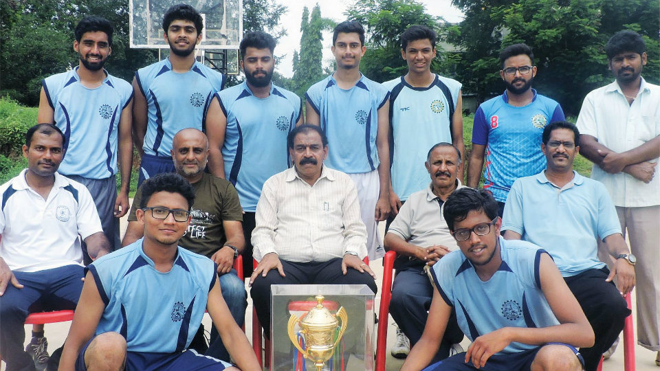 Mysore City Inter-collegiate men’s basketball tourney: Vidya Vardhaka College of  Engineering triumphs