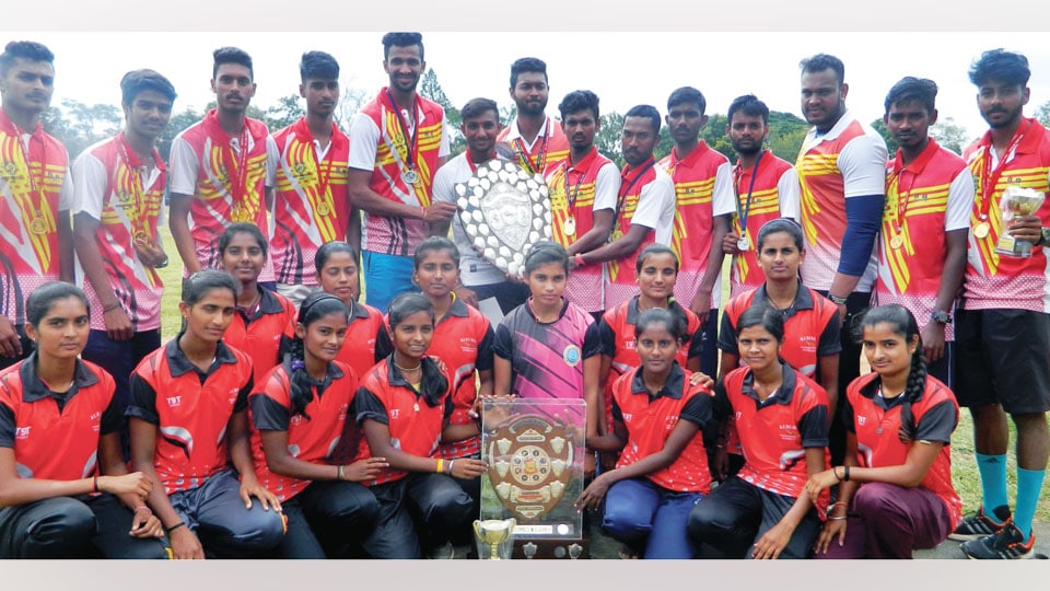 89th University of Mysore’s Inter-collegiate Athletic Meet 2016-17: Basudeva Somani FGC, Vidyodaya FGC emerge overall champions