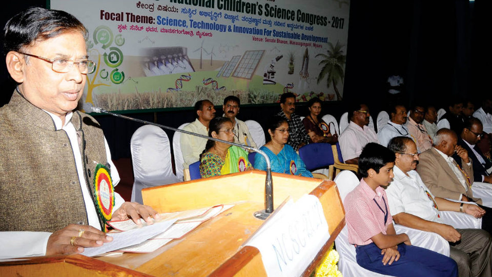 National Children’s Science Congress begins in Mysuru with stress on basic science
