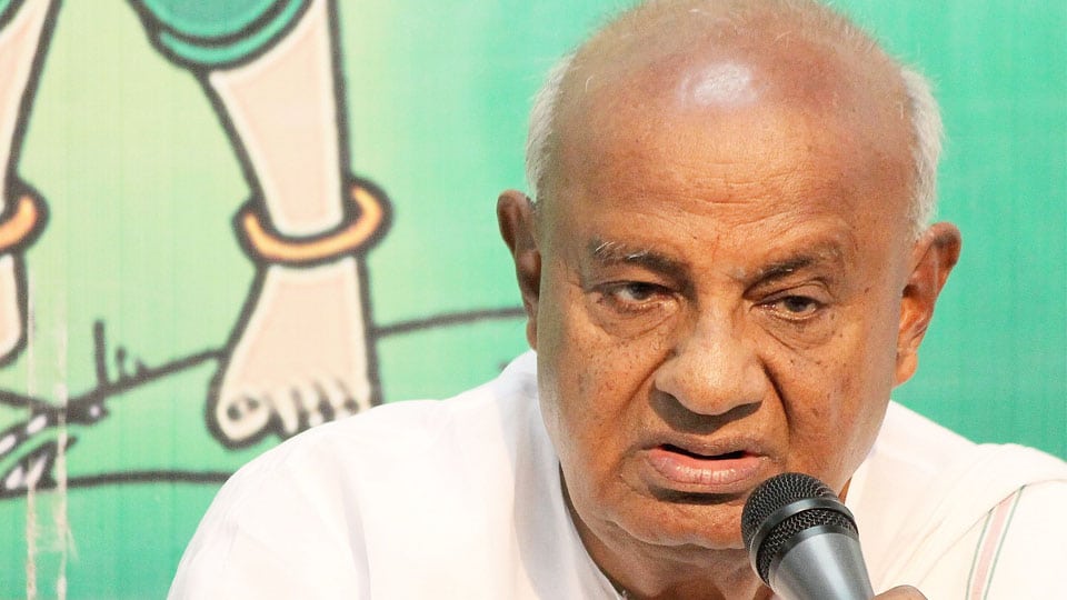 Deve Gowda writes to CM on House Panel report on NICE