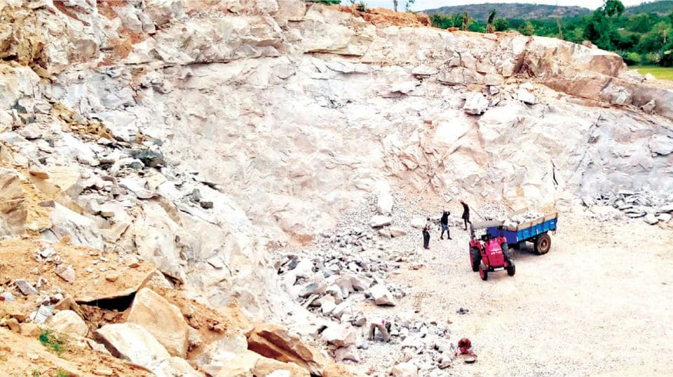 Illegal white marble mining rampant in Gundlupet