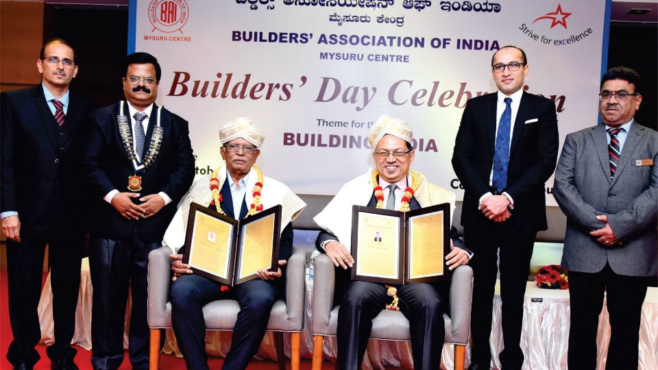 Felicitation marks Builders Day