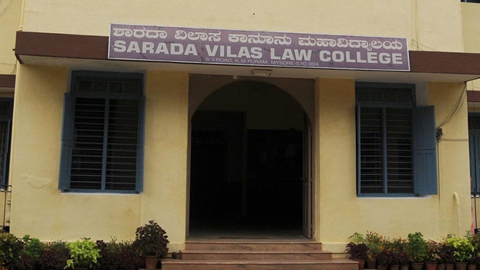 Fee structure: Sarada Vilas Law students stage protest