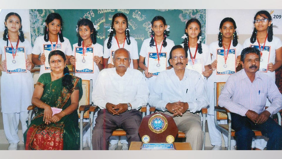 Vidyavardhaka PU girls excel
