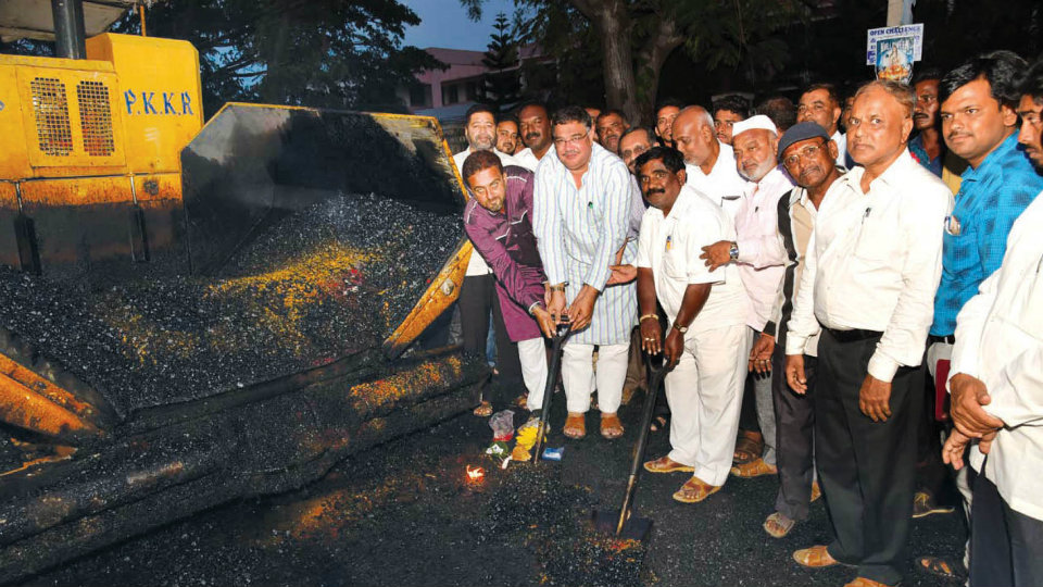 Minister launches road-widening and asphalting works