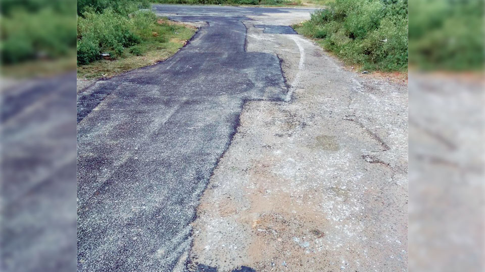 Shoddy road work irks residents of Hebbal 2nd Stage
