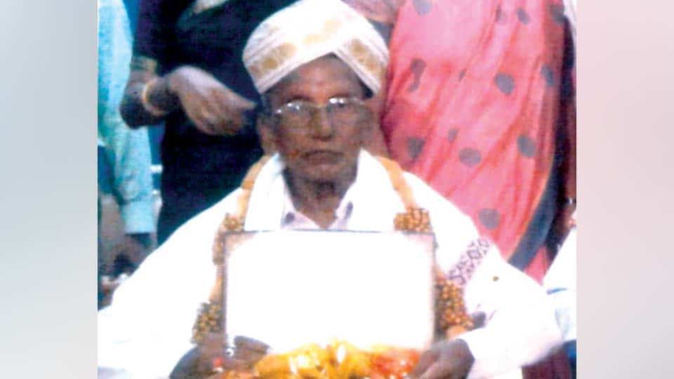 Elder felicitated during Senior Citizens Day