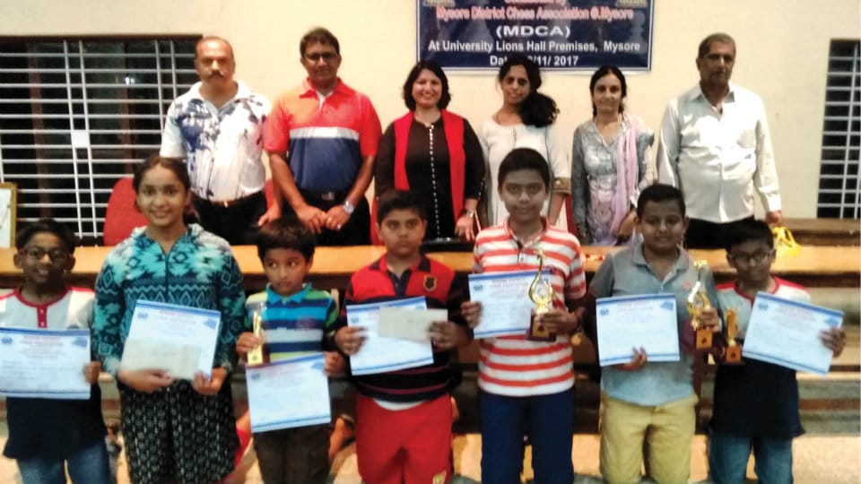 Mysuru District Open Chess Tournament 2017: Prasiddi Bhat triumphs
