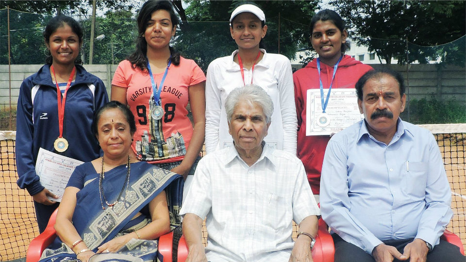 Mysore City Inter-collegiate Women Tennis Tournament: PGSC clinch title