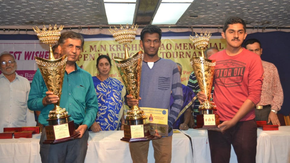 M.N. Krishna Rao Memorial Open Chess Tournament-2017: Augustin Triumphs