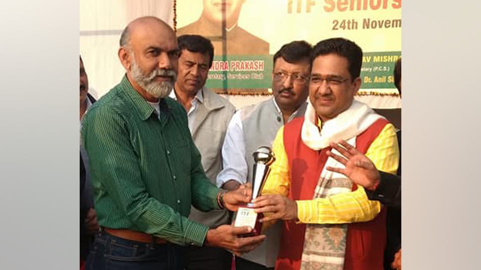 Dr. Surendra Prakash Memorial ITF Tennis Tournament: Nagaraj wins 45+ singles title
