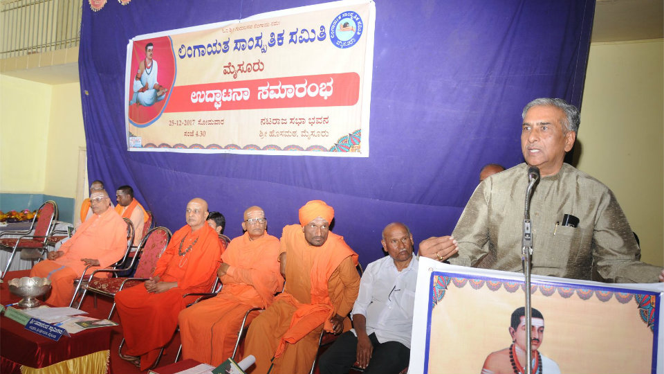 No political motive behind demand for separate Lingayat Religion tag: Basavaraj Horatti