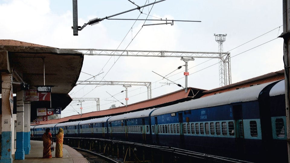 Electric train to save Rs.20 crore diesel cost; provide clean air to Mysuru