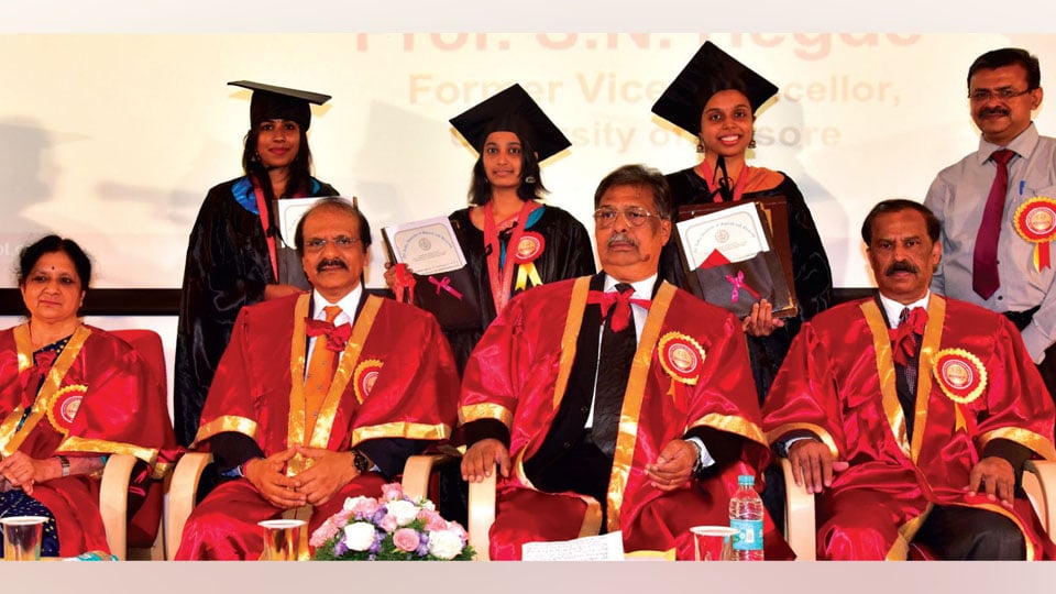 Mangalore University VC addresses AIISH graduates in city