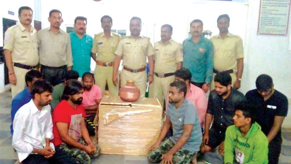 Kushalnagar Police arrest ten-member of ‘Rice Pulling’ racket
